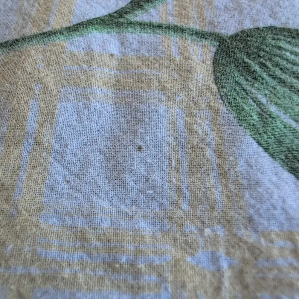 Peggy Walz Artist Series by Western Linen Blue Floral Cotton Tablecloth 50 x 50